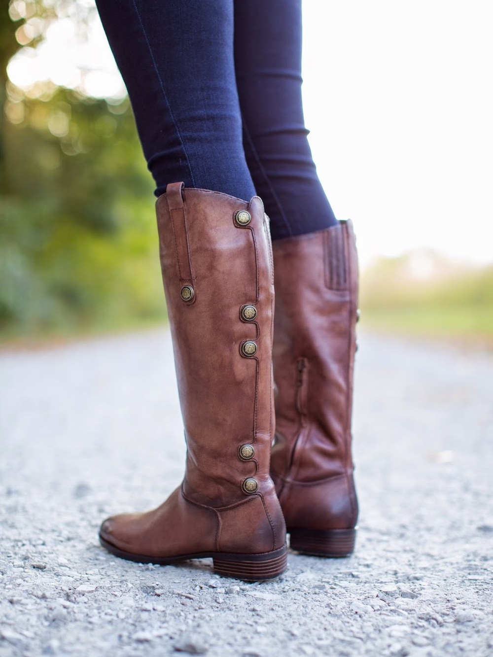 Arturo Chiang Brown Leather Riding Boots